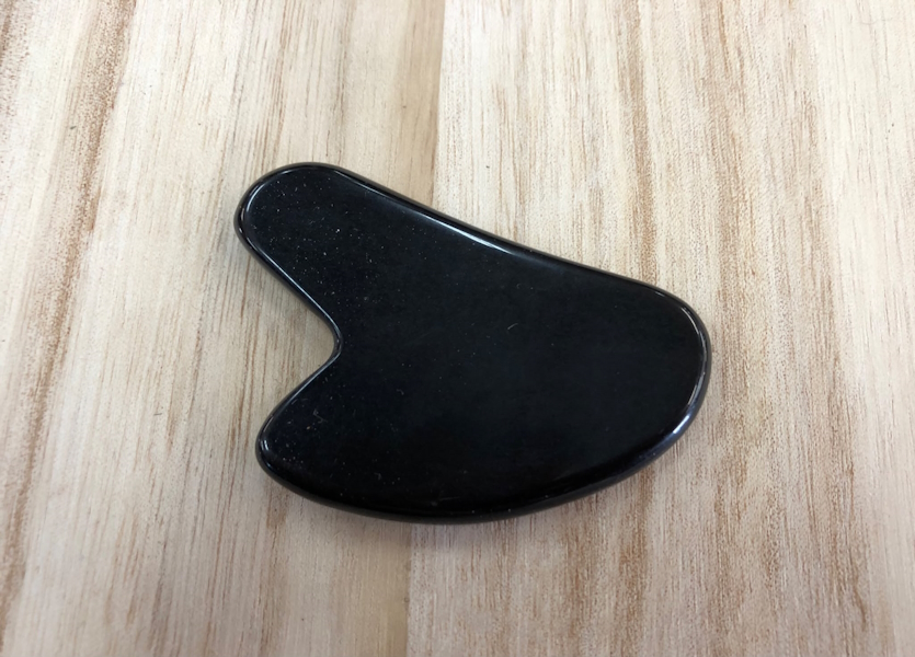 Gua sha Obsidiana corazón